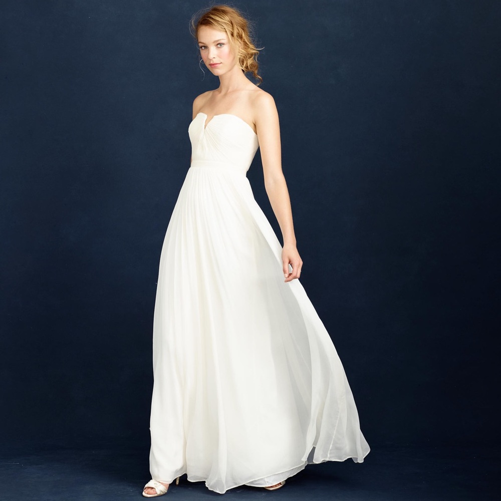 J Crew Nadia wedding dress, size 14